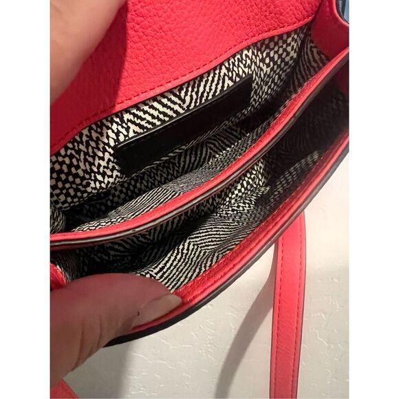 Rebecca Minkoff Watermelon mini waverly grommet leather clutch crossbody - Picture 4 of 8